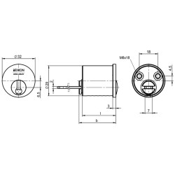 Cylinder Zamka nawierzchniowego IKON